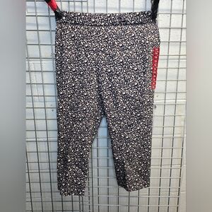 Rafaella Leopard Print Pants - Black and Tan